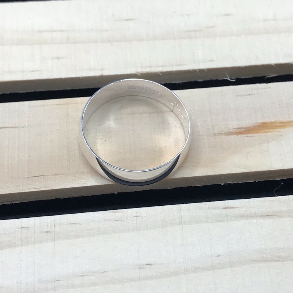 925 Sterling Silver wedding Band Ring size 10 - Picture 9 of 13